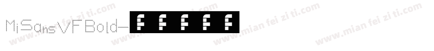 MiSansVF Bold字体转换